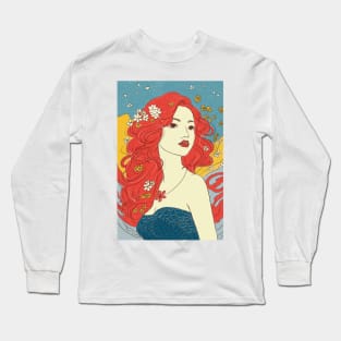 Mermaid under the sea Long Sleeve T-Shirt